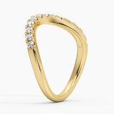 Round Moissanite Sculptural Ring
