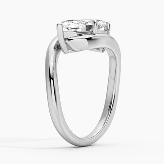 2ct Marquise Cut Moissanite Contour Ring