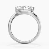 2ct Marquise Cut Moissanite Contour Ring