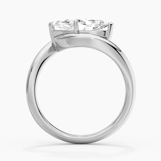 2ct Marquise Cut Moissanite Contour Ring