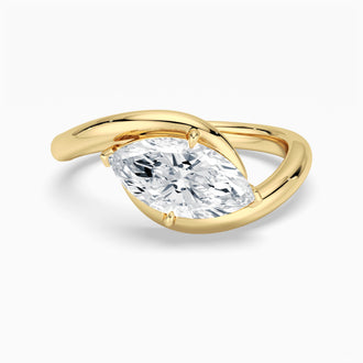 2ct Marquise Cut Moissanite Contour Ring
