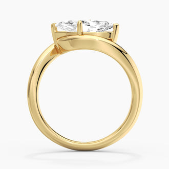 2ct Marquise Cut Moissanite Contour Ring