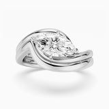 2ct Marquise Cut Moissanite Bridal Set