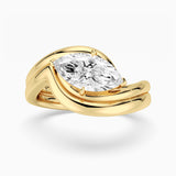 2ct Marquise Cut Moissanite Bridal Set