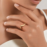 Minimalist Wave Ring