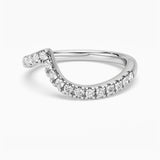 Round Moissanite Wave Ring