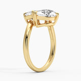 Toi et Moi Pear & Emerald Engagement Ring