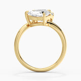 Toi et Moi Pear & Emerald Engagement Ring