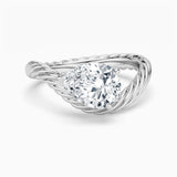 2ct Pear Solitaire Sculptural Ring