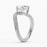 2ct Pear Solitaire Sculptural Ring