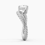 2ct Pear Solitaire Sculptural Ring