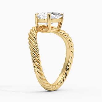 2ct Pear Solitaire Sculptural Ring