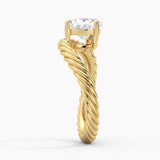 2ct Pear Solitaire Sculptural Ring