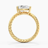2ct Pear Solitaire Sculptural Ring