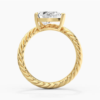 2ct Pear Solitaire Sculptural Ring
