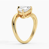 Double Pear Moissanite Ring