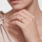 2 Ct Cushion Cut Lab-Grown Diamond Fashion Ring in Sterling Silver
