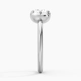 2 Ct Cushion Cut Lab-Grown Diamond Fashion Ring in Sterling Silver