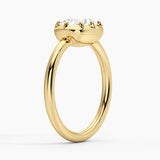 2 Ct Cushion Cut Lab-Grown Diamond Fashion Ring in Sterling Silver