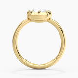 2 Ct Cushion Cut Lab-Grown Diamond Fashion Ring in Sterling Silver