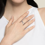 Twisted Double Band Ring Rope and Smooth Crossover