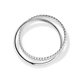 Twisted Double Band Ring Rope and Smooth Crossover