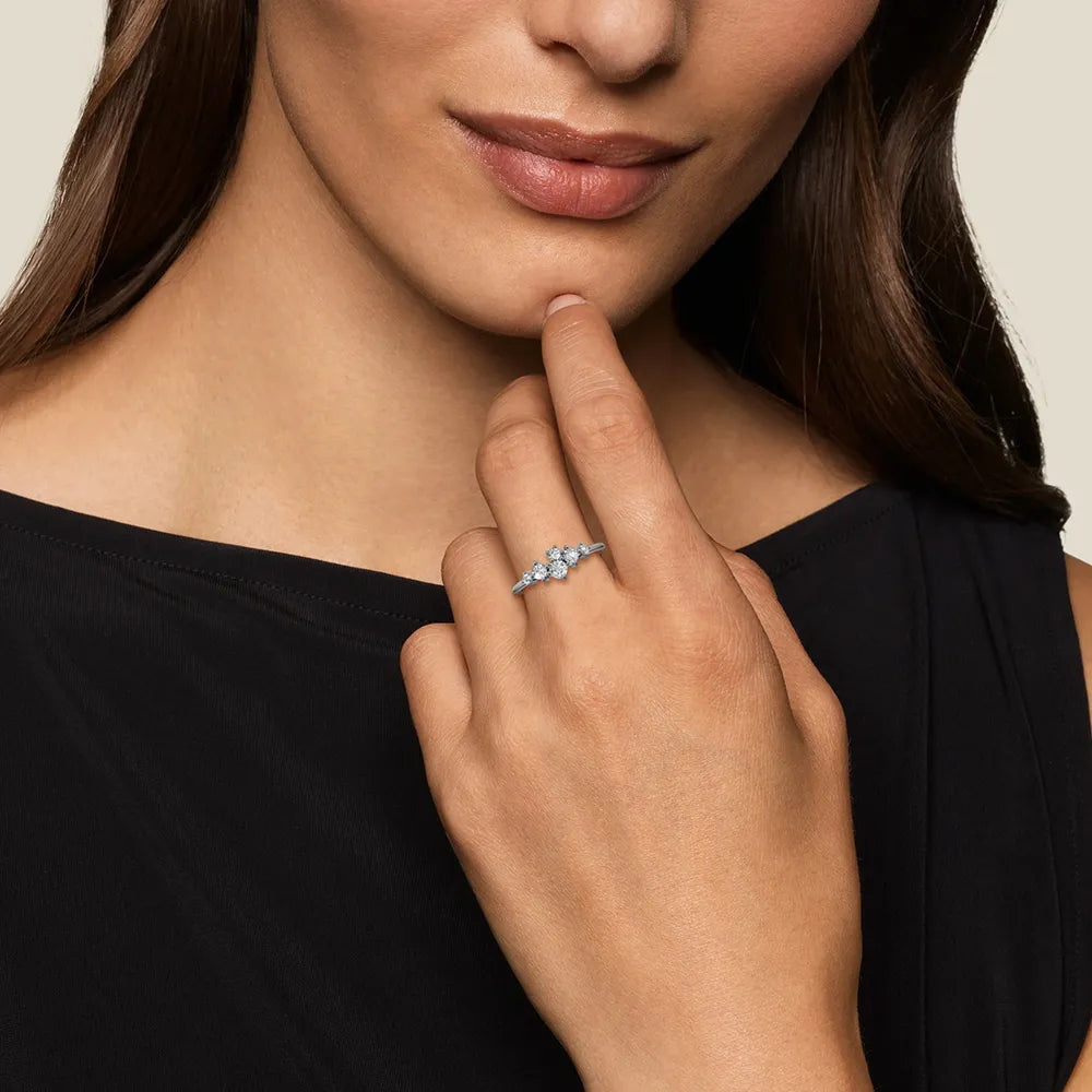 Constellation Inspired Cluster Promise Ring