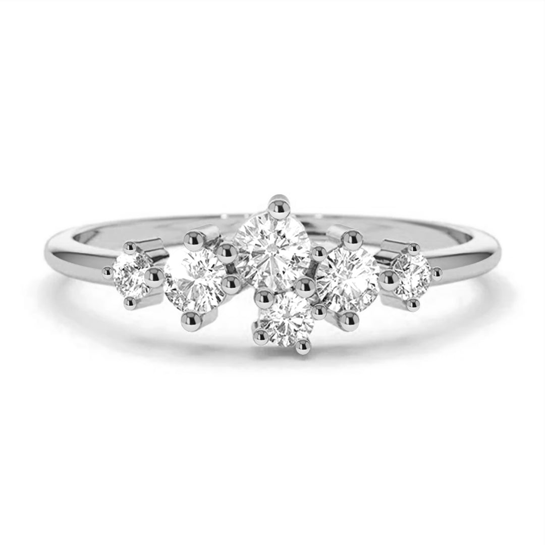Constellation Inspired Cluster Promise Ring