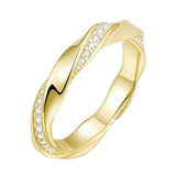 Twisted Pave Eternity Promise Ring