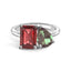 Toi et Moi Personalized Ruby Birthstone Anniversary Ring - MSBLUE Jewelry