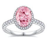 6 CT. Pink Oval Gemstone Ring