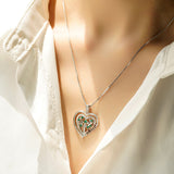 Heart of Life Family Tree Pendant with Emeralds