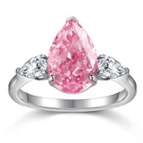 4 CT. Pink Pear Gemstone Ring