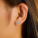1 CT. Brilliant Moissanite Earring Studs