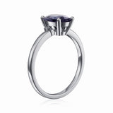 2 CT. Perfect Fit Three Stone Oval Lab Grown Alexandrite Ring
