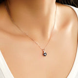 1.8 CT. Heart Blue Sapphire Solitaire Pendant with White Sapphire