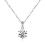 1 CT. Round Solitaire Diamond Pendant Necklace - MSBLUE Jewelry