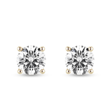 2 ctw Round Brilliant 4-Prong Solitaire Stud Earrings