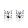 1 CT. Asscher Cut Moissanite Earring Studs - MSBLUE Jewelry