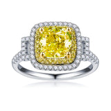 4 CT. Yellow Luxe Halo Ring