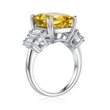 14 CT. Baguette Yellow Gemstone Ring