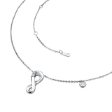 Infinite Love White Sapphire Pendant Necklace