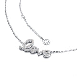 "Love" Moissanite Diamond Necklace Pendant