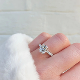 1.5 CT. Petite Micropavé Diamond Engagement Ring