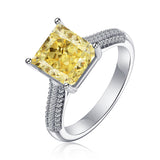 4 CT. Yellow Princess Gemstone Ring