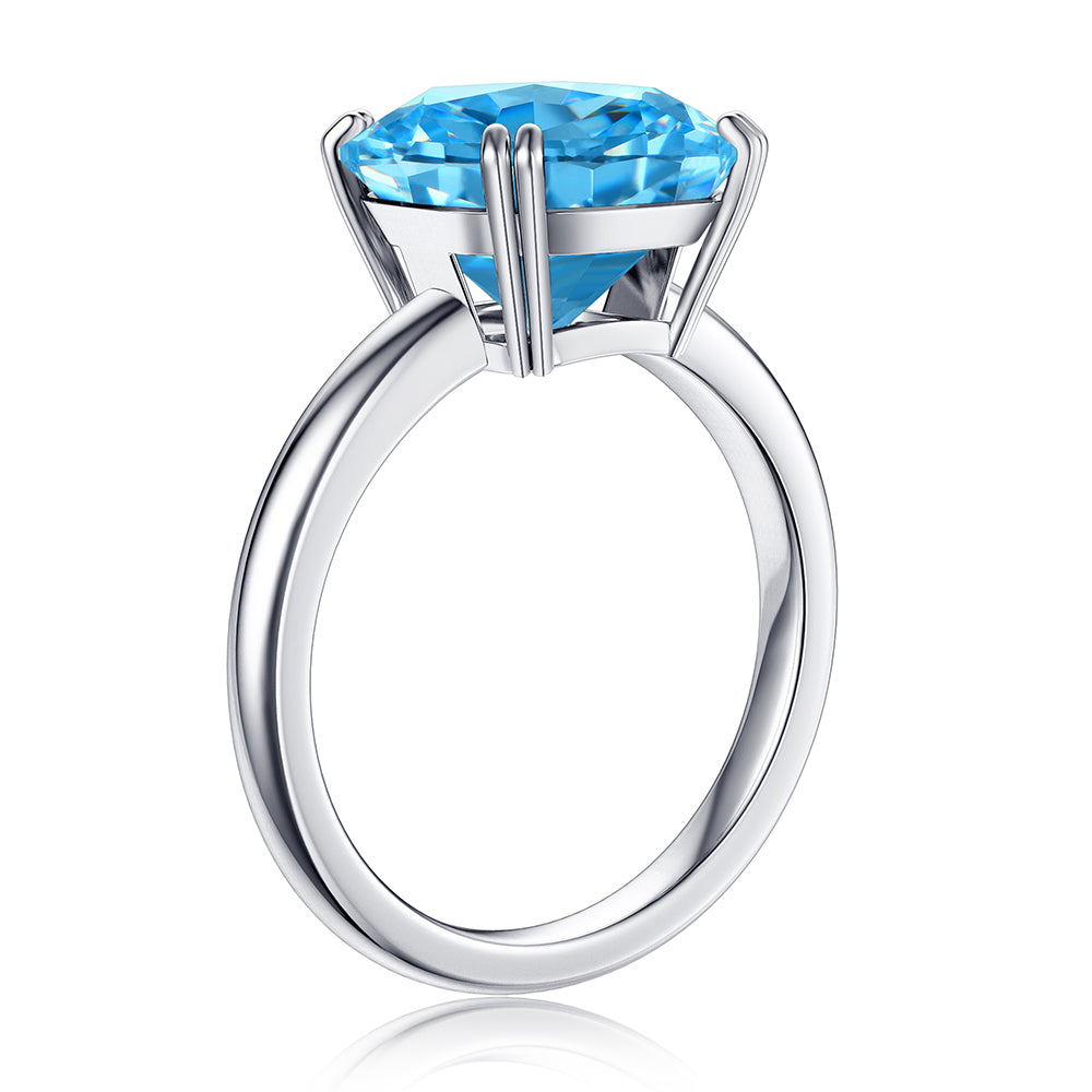 7.5 CT. Blue Comfort Fit Gemstone Ring