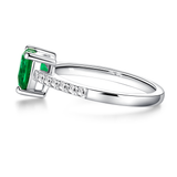 1 CT. Classic Heart-Shaped Emerald Ring