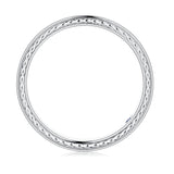 Petite Infinity Pave and High Polished Finish Coulpe's Ring Set
