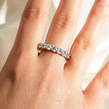 5.4 CT. Shared Prong Round Moissanite Eternity Band