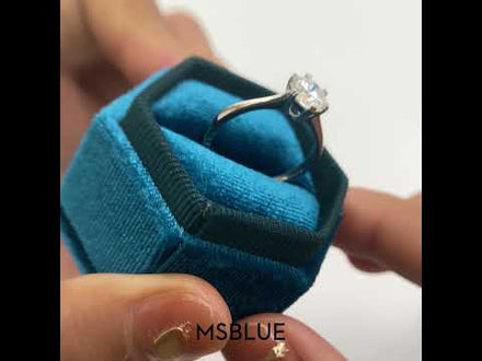 Petite Six-Prong Comfort Fit Moissanite Ring